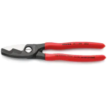 Knipex 9511200SB 200 mm dyppet kabelsaks, med dobbelt blad, 1 stk., SKC-9511200SB