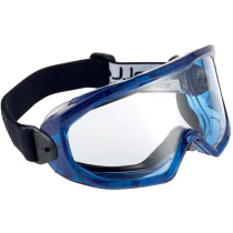Bolle Safety Superblast Clear Lens Platinum Lite Comfort Foam Ventil ramme, blå, SBS-SUPBLFAPSI
